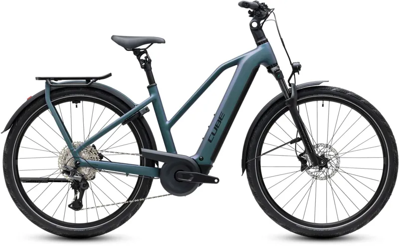 Cube Kathmandu Hybrid Pro T 800Wh Electric Hybrid Bike in Smaragdgrey and Black