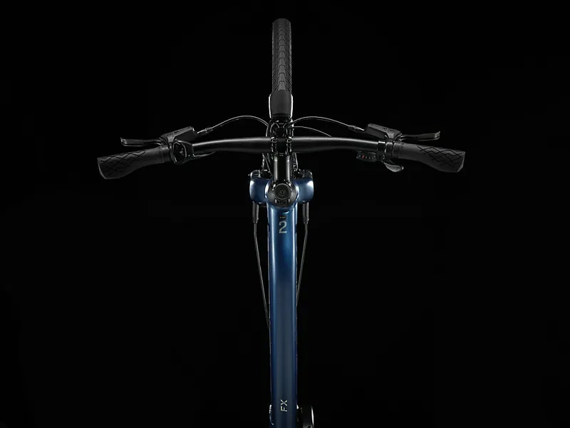 TREK Fx+ 2 Stagger 250Wh Electric Hybrid Bike in Mulsanne Blue-5