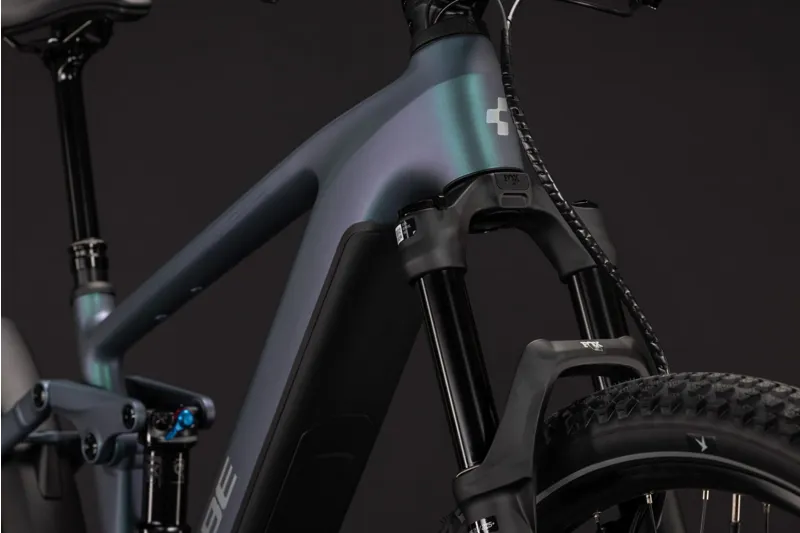 Cube Stereo Hybrid ONE44 SLX 800Wh Electric Full Suspension Mountain Bike in Smaragdgrey and Chrome-5