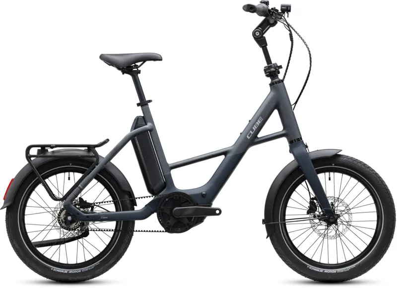 Cube Compact Hybrid Deluxe 540Wh Electric Bike in Nightsky and Grey