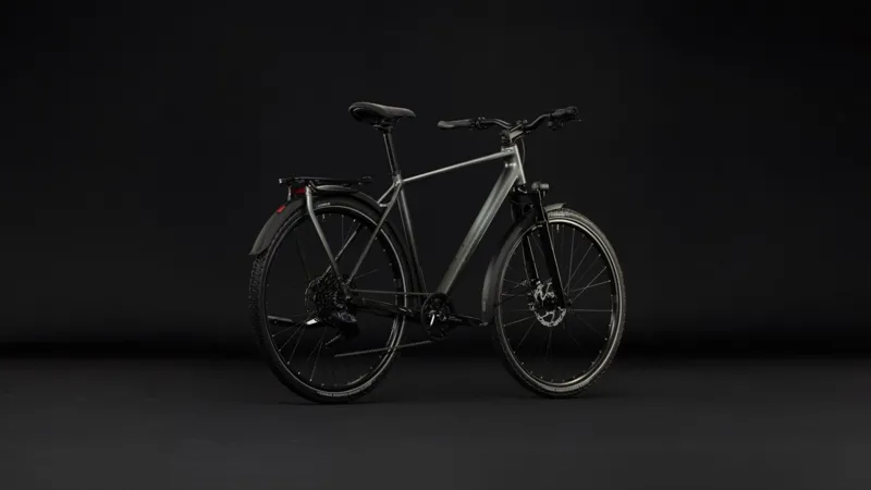 Cube Kathmandu SLT Hybrid Bike in Flashgrey and Chrome-3
