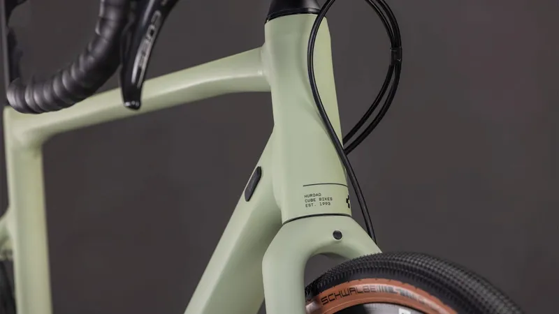 Cube Nuroad Pro Gravel Bike in Pea and Grey-3