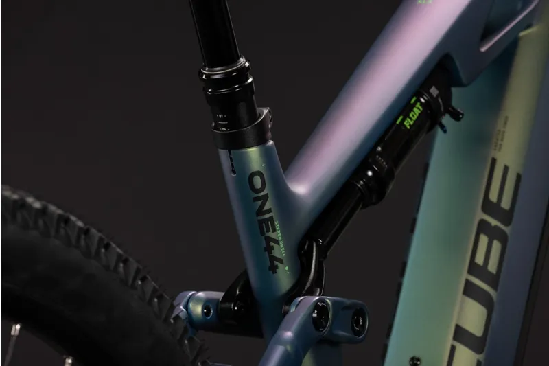 Cube Stereo Hybrid ONE44 HPC SLX 800Wh Electric Full Suspension Moutnain Bike in Jungali and Black-4