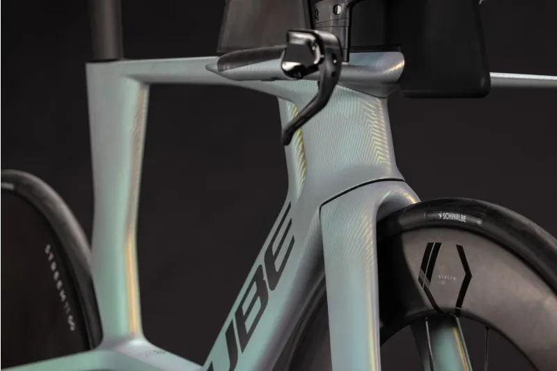 Cube Aerium C:68X SLT Aero Triathlon TT Road Bike in Genesisgrid and Black-3