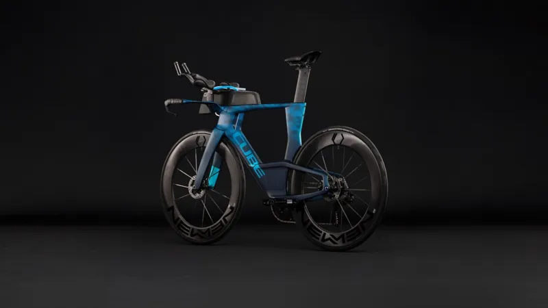 Cube Aerium C:68X SLT Triathlon TT Road Bike in Bluegrid and Chrome-3