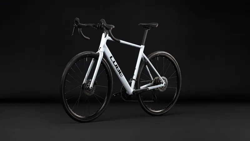 Cube Attain Race Road Bike in Glacier and Black-6