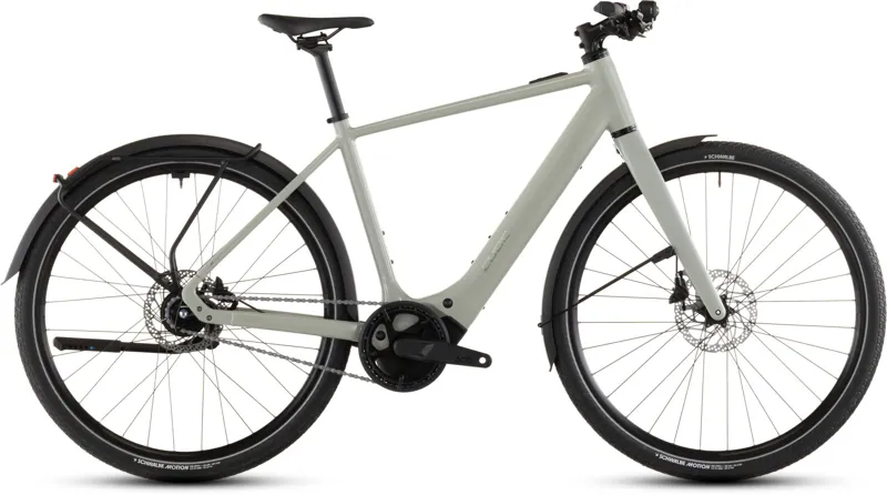 Cube Editor Hybrid SLX FE 400Wh Electric Hybrid Bike in Reedbeige and Chrome