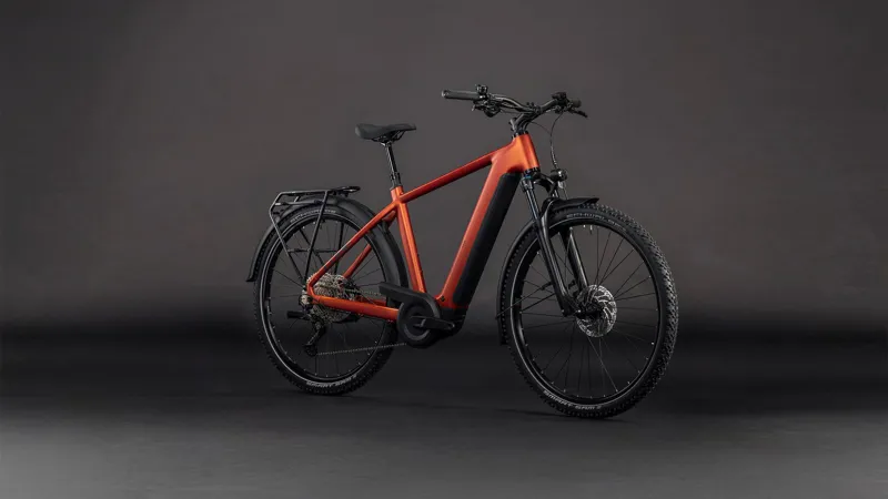 Cube Nuride Hybrid Pro 600Wh Electric Hybrid Bike in Chilli and Black-6