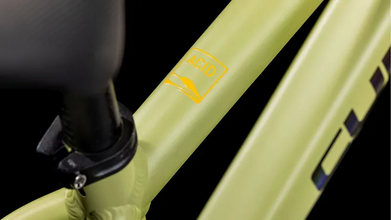 Cube Acid 160 16 Inch Kids Bike in Lightolive and Orange-4