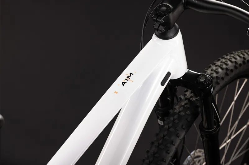 Cube Aim ONE Mountain Bike in White and Black-5