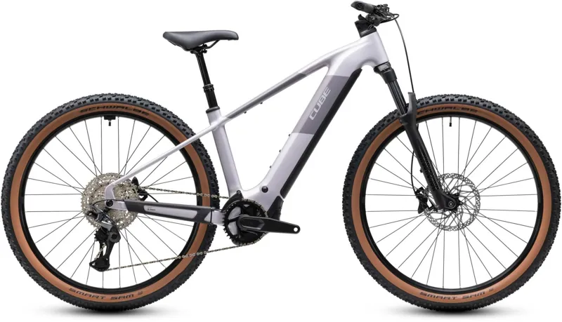 Cube Reaction Hybrid Pro 800Wh Electric Mountain Bike in Lilacbreeze and Prizm
