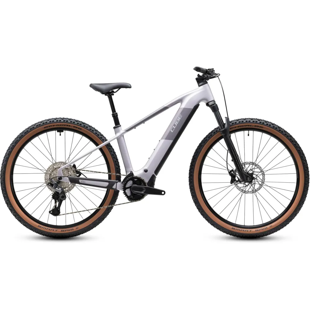 Cube Reaction Hybrid Pro 800Wh Electric Mountain Bike in Lilacbreeze and Prizm