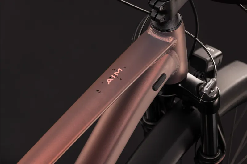 Cube Aim SLX FE Hardtail Mountain Bike in Rustyrose and Peach-2
