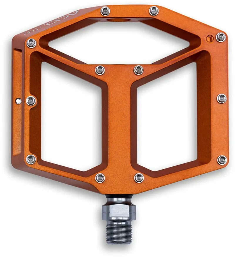 Acid A3-ZP R Flat Mountain Bike Pedals in Orange