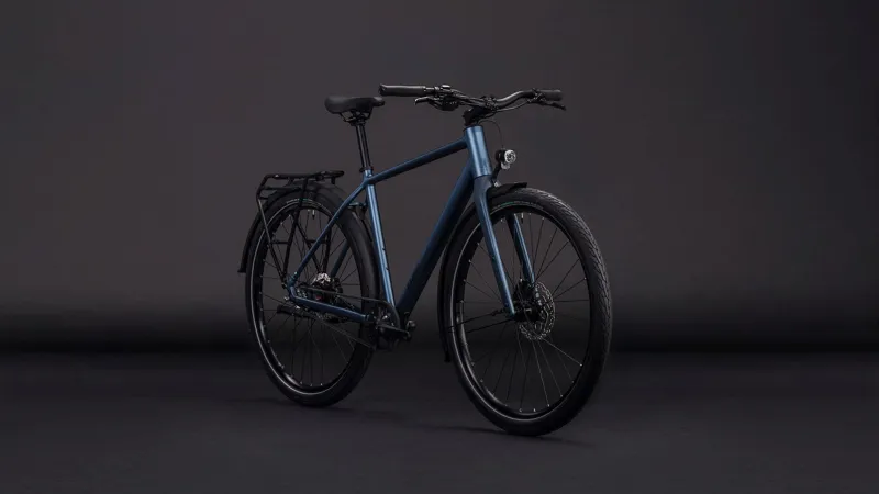 Cube Editor Pro FE Hybrid Bike in Mineralblue and Chrome-6