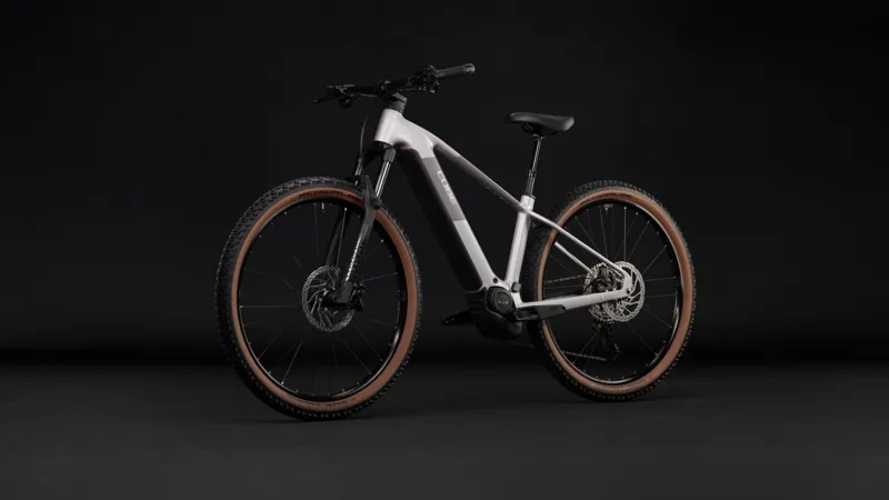 Cube Reaction Hybrid Pro 800Wh Electric Mountain Bike in Lilacbreeze and Prizm-8