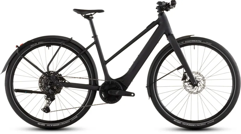 Cube Editor Hybrid Pro FE 400Wh Electric Hybrid Bike in Coal and Prism