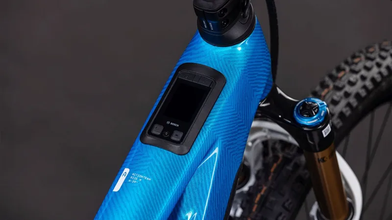 Cube Stereo Hybrid ONE44 HPC AT 800Wh Electric Full Suspension Mountain Bike in Actionteam-2