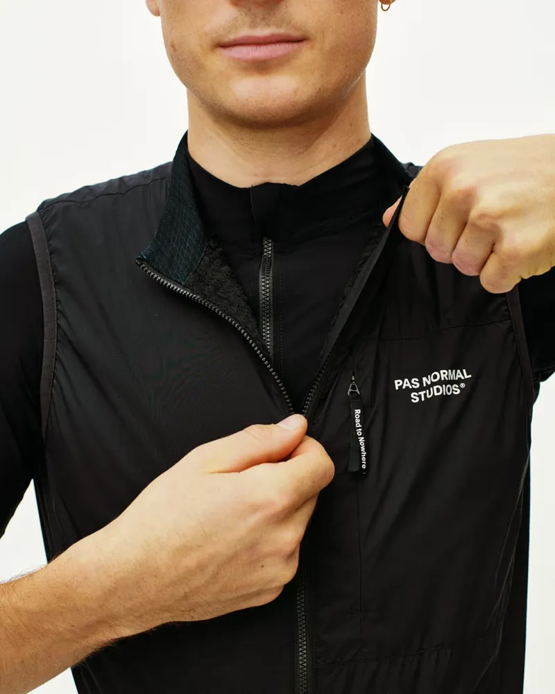 Pas Normal Studios Essential Insulated Gilet in Black-4