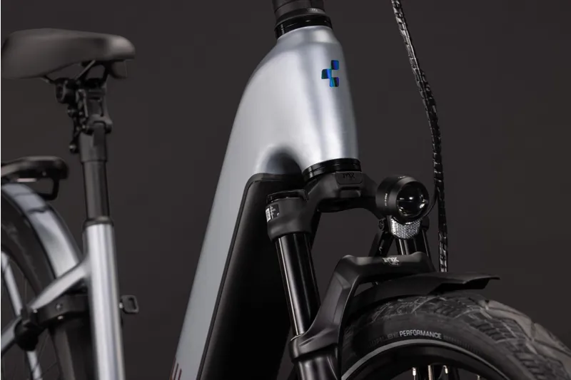 Cube Kathmandu Hybrid EXC EE 800Wh Electric Hybrid Bike in Slategrey and Chrome-4