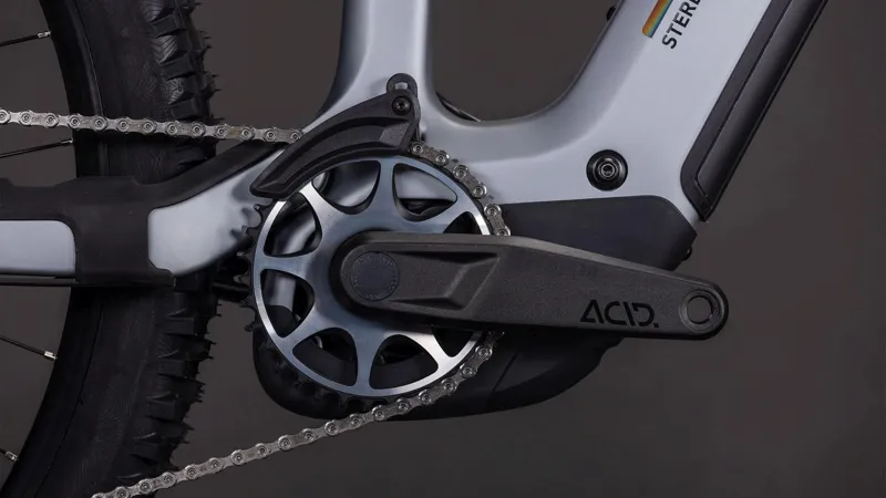 Cube Stereo Hybrid ONE44 HPC SLX EVO 800Wh Electric Full Suspension Mountain Bike in Slategrey and Black-5