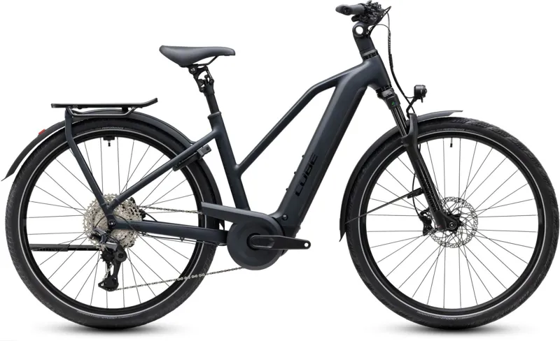 Cube Kathmandu Hybrid Pro T 800Wh Electric Hybrid Bike in Coal and Black