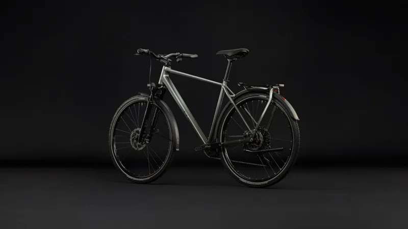 Cube Kathmandu SLT Hybrid Bike in Flashgrey and Chrome-1