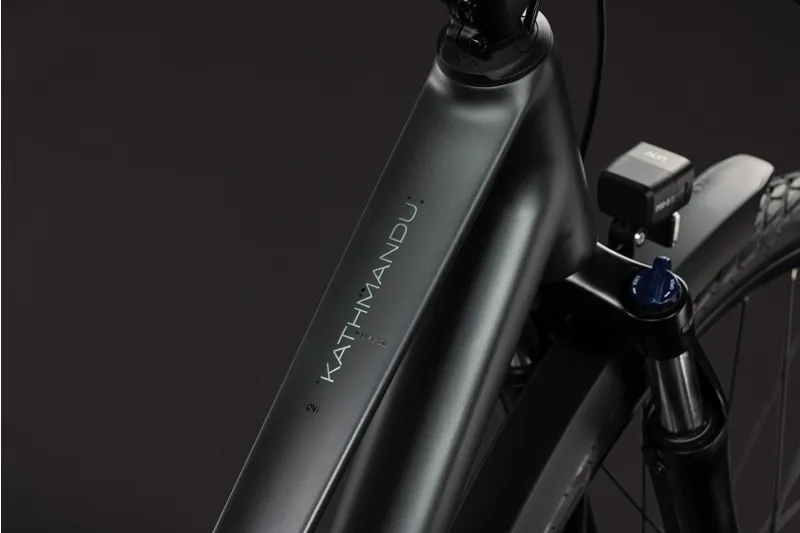 Cube Kathmandu ONE T Hybrid Bike in Blackforest and Chrome-3