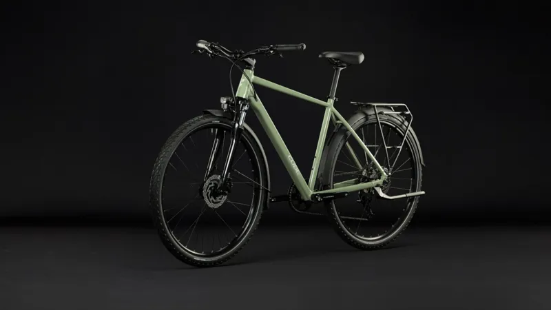 Cube Nature ONE FE Hyrbid Bike in Almondgreen and Green-6
