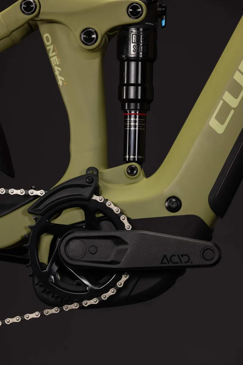Cube Stereo Hybrid ONE44 Pro 800Wh Electric Full Suspension Mountain Bike in Softwillow and Green-2