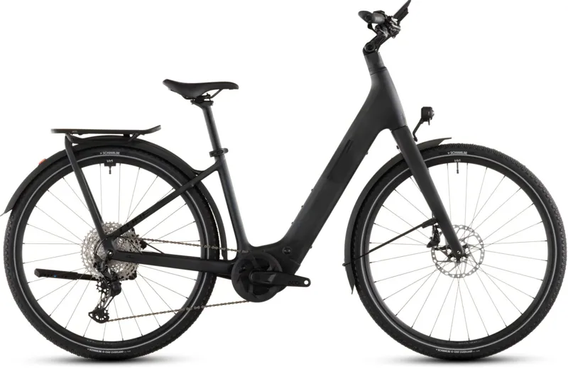 Cube Kathmandu Hybrid C:62 SLX EE 400Wh Electric Hybrid Bike in Liquidblack and Bluedust