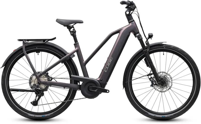 Cube Kathmandu Hybrid SLT T 800Wh Electric Hybrid Bike in Mysticgraphite and Reflex