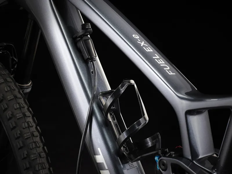 TREK Fuel EXe 9.7 SLX XT 360Wh Full Suspension Electric Mountain Bike in Galactic Grey to Black Fade-6