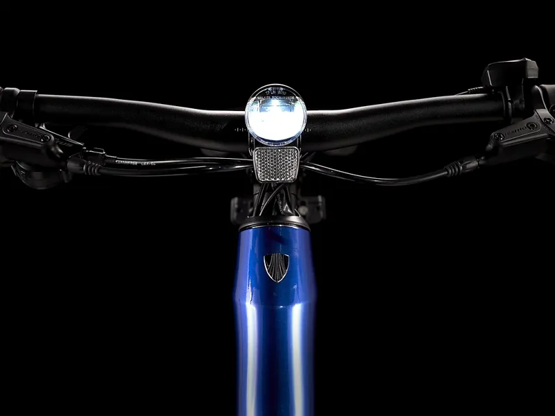 TREK Dual Sport+ 2 Stagger 250Wh Electric Hybrid Bike in Hex Blue-6
