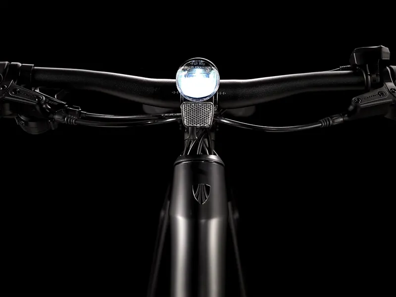 TREK Fx+ 2 Stagger 250Wh Electric Hybrid Bike in Satin Black and Trek Black-6