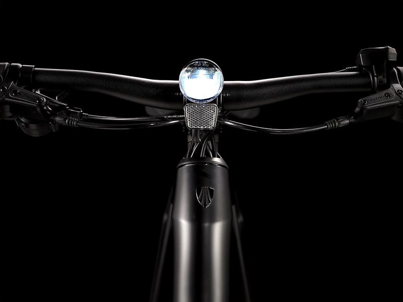 TREK Fx+ 2 Stagger 250Wh Electric Hybrid Bike in Satin Black and Trek Black-10