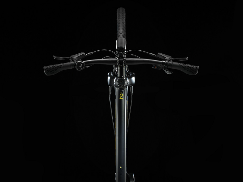 TREK Fx+ 2 250Wh Electric Hybrid Bike in Satin Black and Trek Black-5