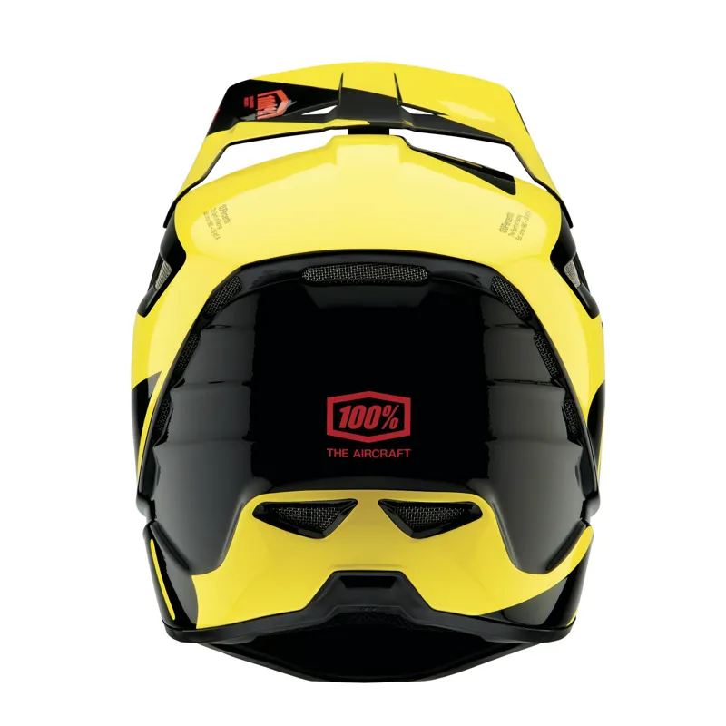 100% Aircraft Composite Full Face Helmet in LTD Neon Yellow-3