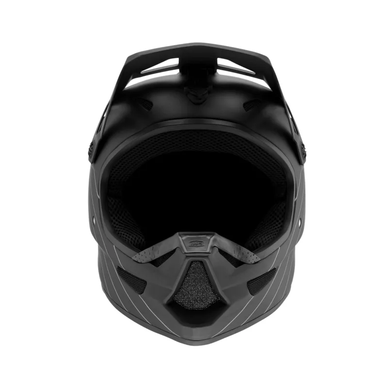 100% Status Full Face Helmet in Essential Black-1