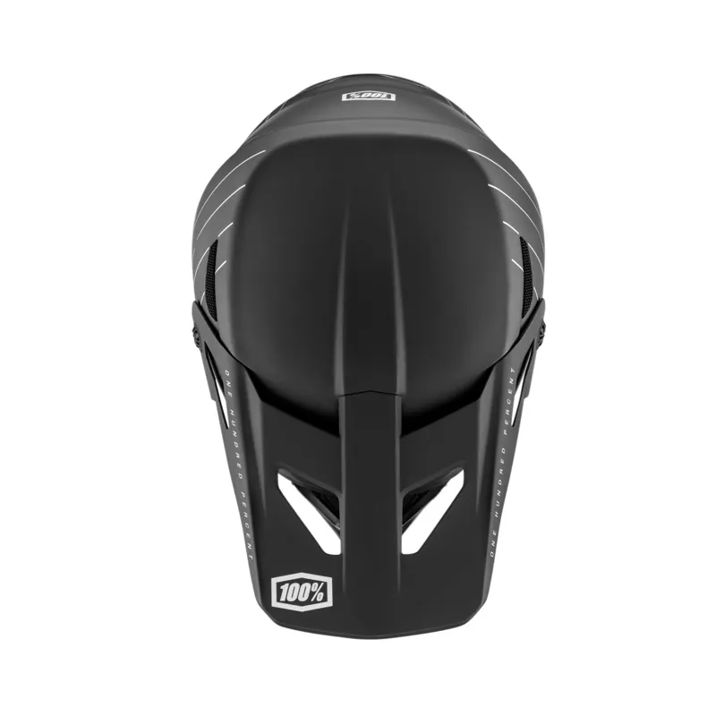 100% Status Full Face Helmet in Essential Black-4