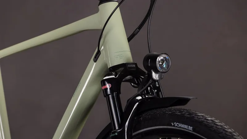 Cube Kathmandu EXC Hybrid Bike in Pea and Grey-2