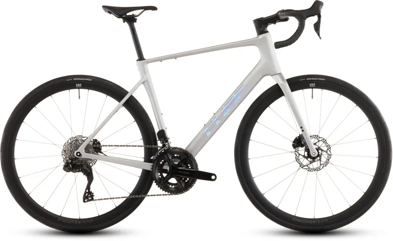 Cube Attain C:62 SLX Road Bike in Sleekgrey and Prism