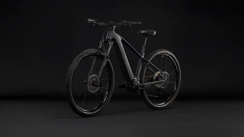 Cube Reaction Hybrid Pro 800Wh Electric Mountain Bike in Silverdust and Prism-7