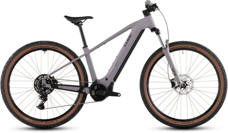Cube Reaction Hybrid Performance 600Wh Electric Mountain Bike in Plumgrey