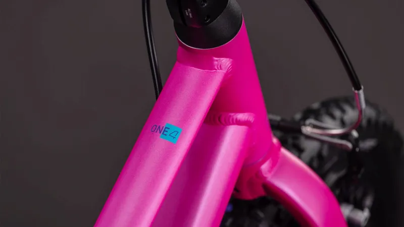 Cube Numove 140 Kids Bike in Fucsia and Plum-2