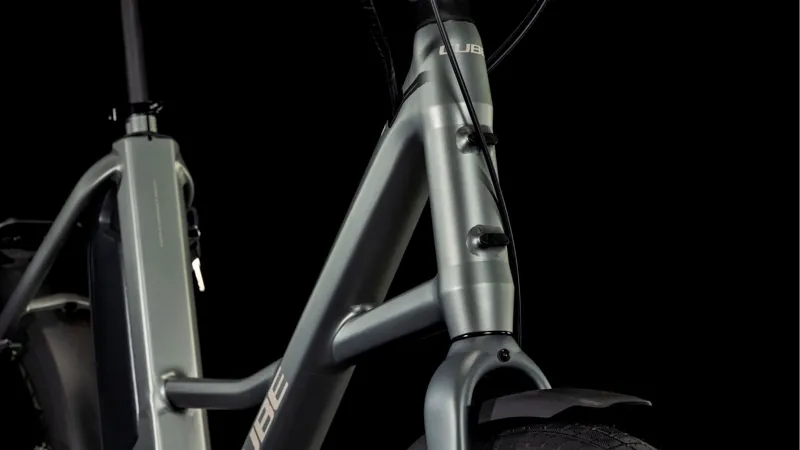 Cube Compact Hybrid Comfort 500Wh Electric Compact Hybrid Bike in Flashgrey and Smoke-4