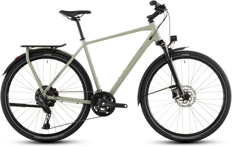 Cube Kathmandu EXC Hybrid Bike in Pea and Grey