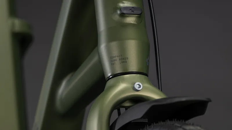 Cube Compact Hybrid Comfort 545Wh Electric Hybrid Bike in Reedgreen and Reflex-4