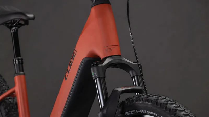 Cube Reaction Hybrid Race EE 800Wh Electric Mountain Bike in Amber and Black-3