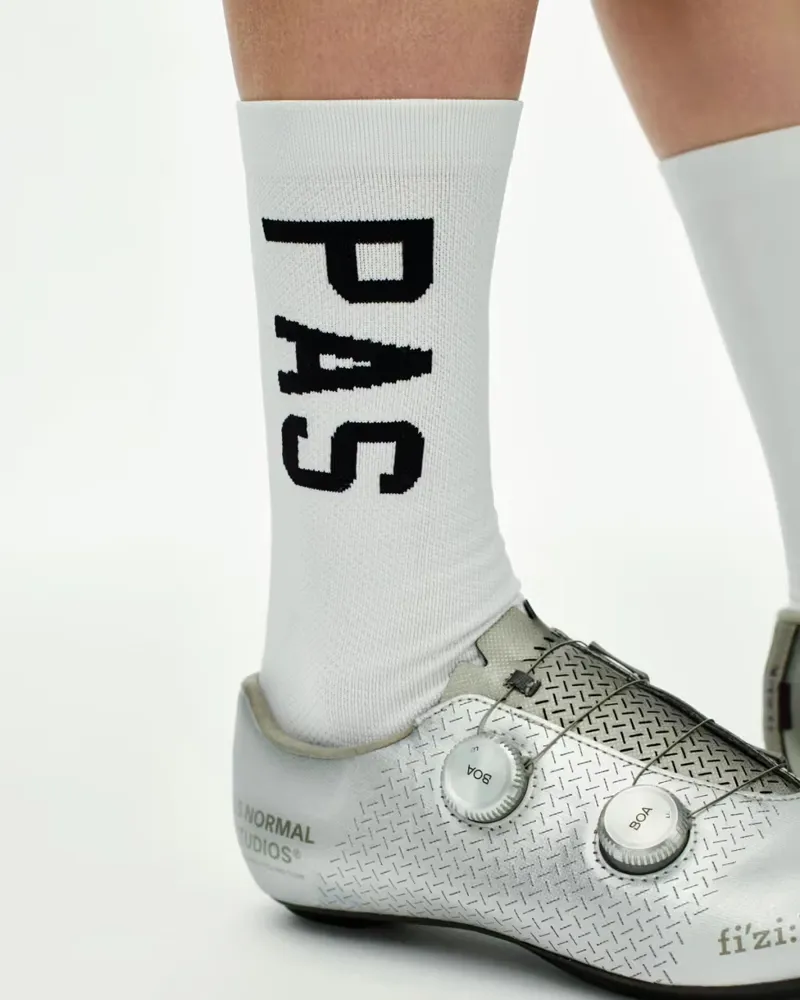 Pas Normal Studios Race Socks in White-4